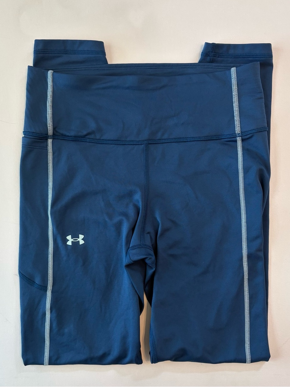 Women's Under Armour 28" Blue Compression Leggings Size M
